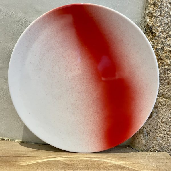 assiette dessert EOS trait rouge