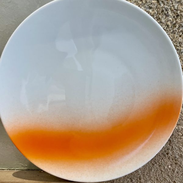 assiette dîner EOS trait orange